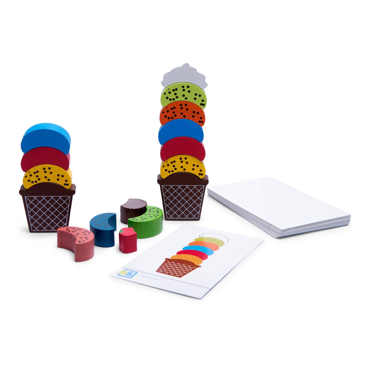 BS Toys Ice Creations Holzbalance und Stapelspiel