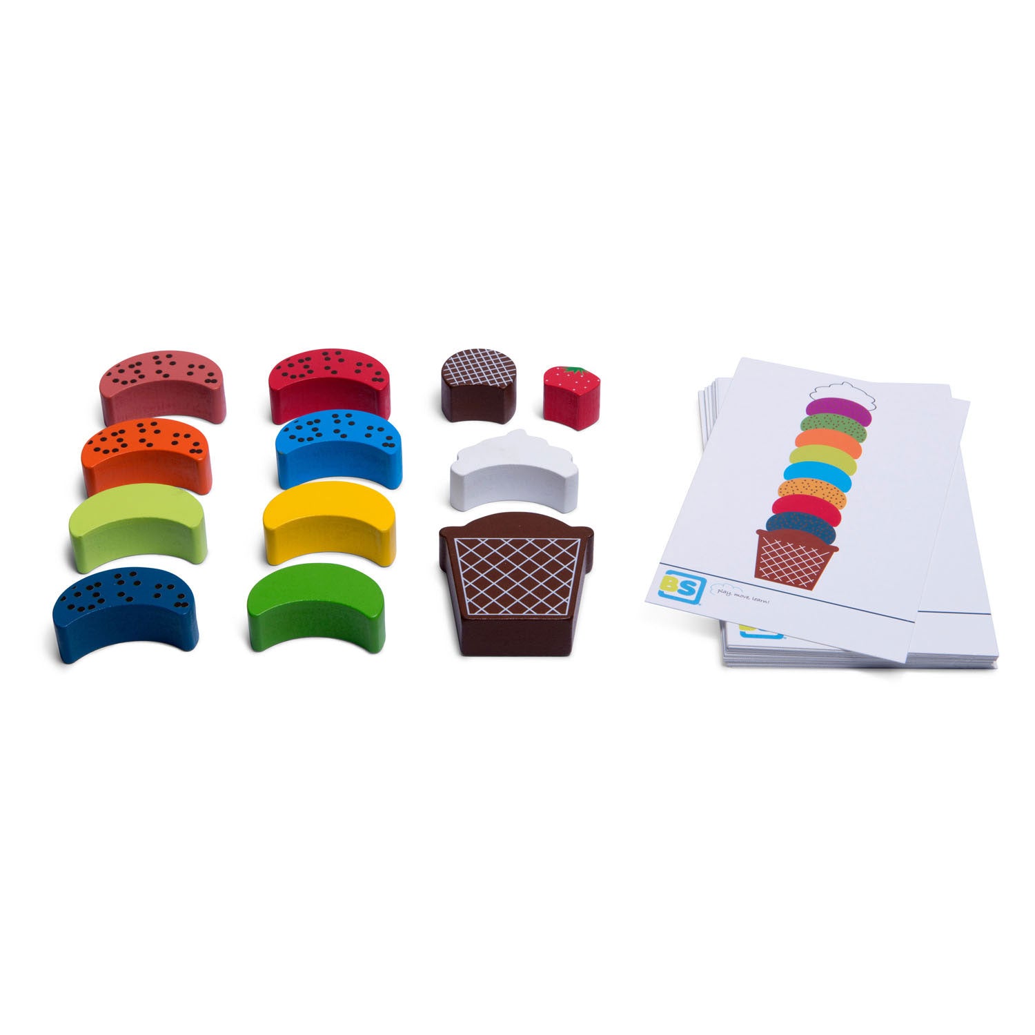 BS Toys Ice Creations Holzbalance und Stapelspiel