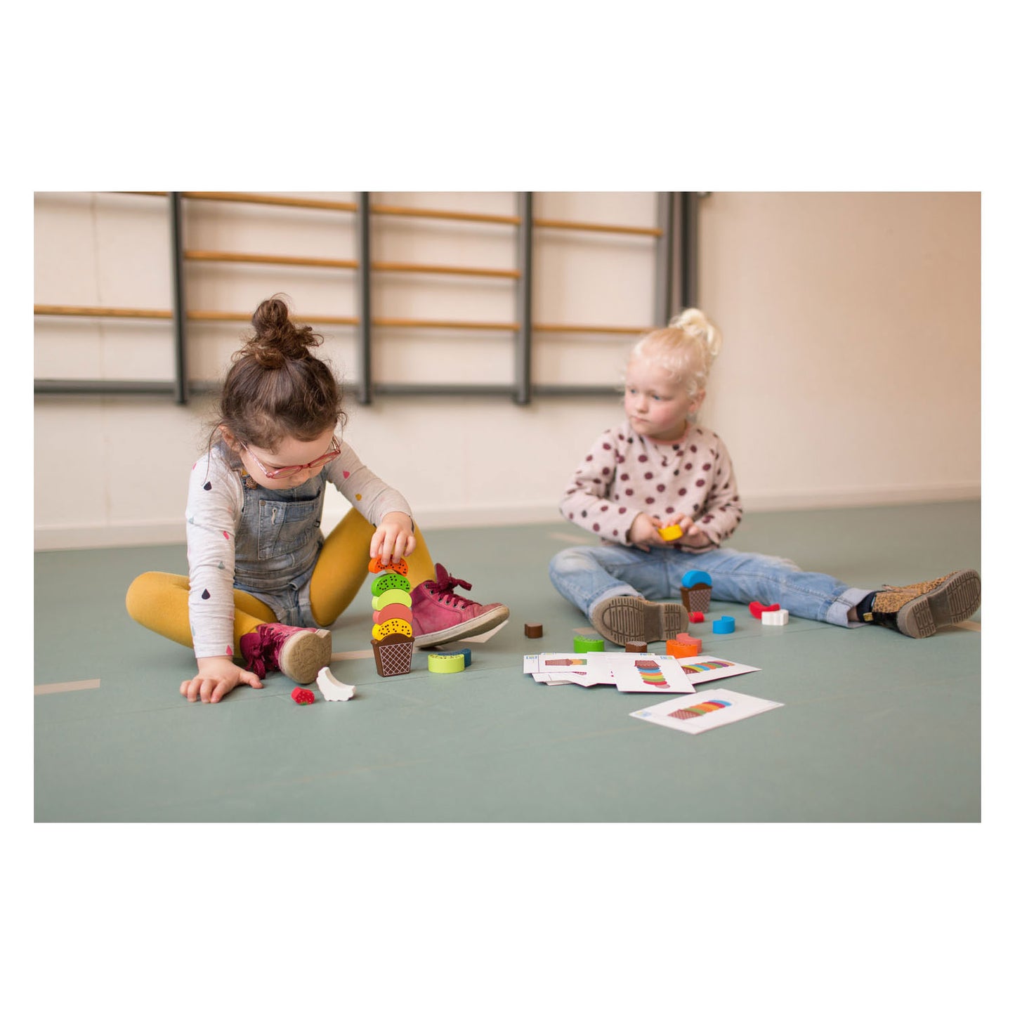 BS Toys Ice Creations Holzbalance und Stapelspiel