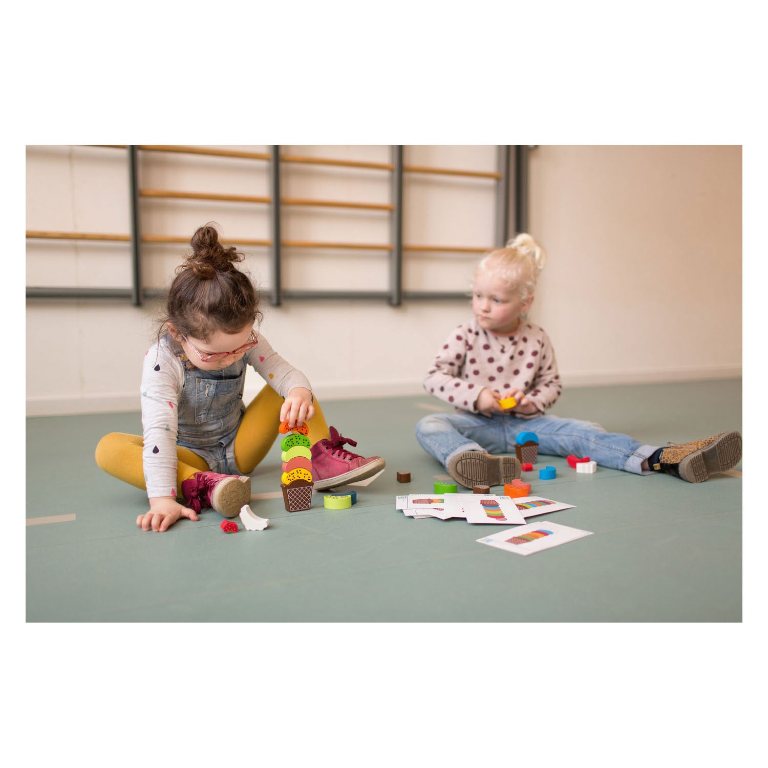 BS Toys Ice Creations Holzbalance und Stapelspiel