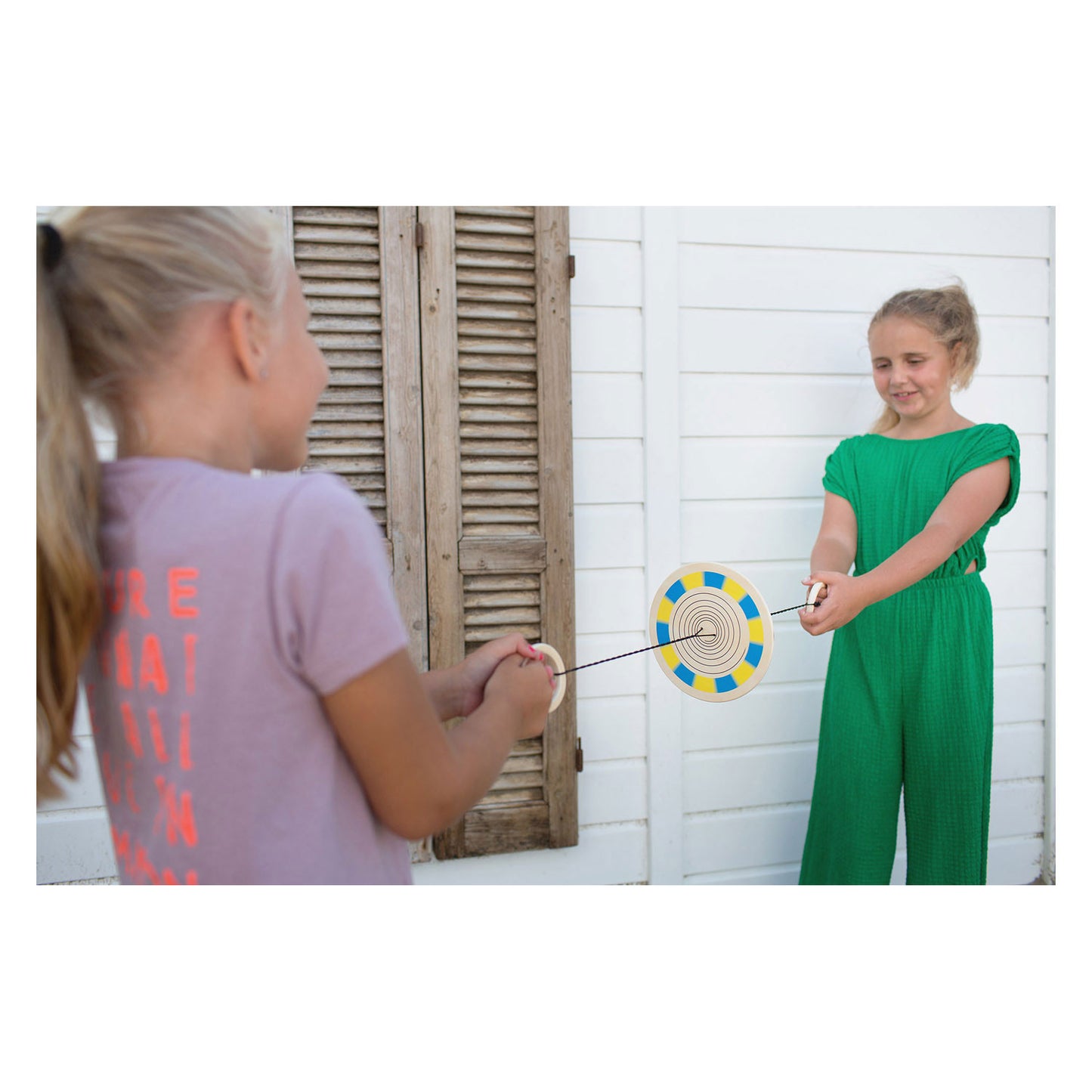 BS -Spielzeug Farbspinner Holzzugspiel