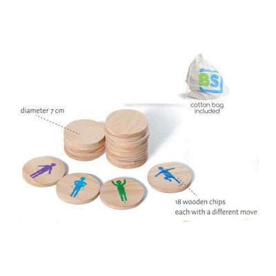 BS Toys Moves Movement Game, 18dlg.