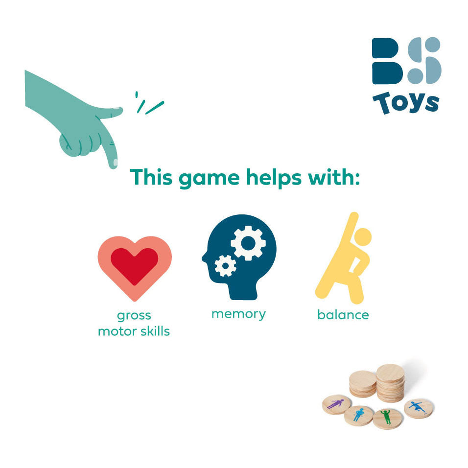 BS Toys Moves Movement Game, 18dlg.