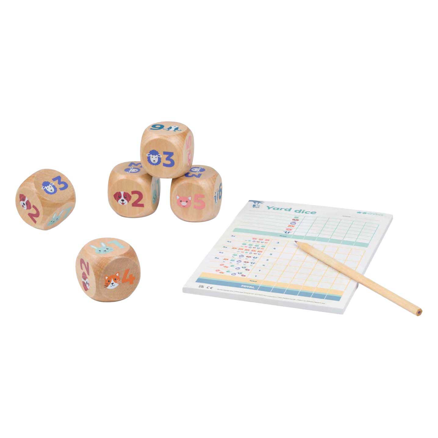 BS Toys Holz-Yatzy Junior - 6-tlg.
