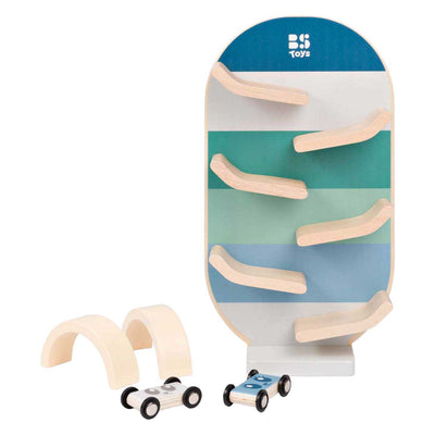 BS Toys Holzauto-Schienenset – 3-teilig.