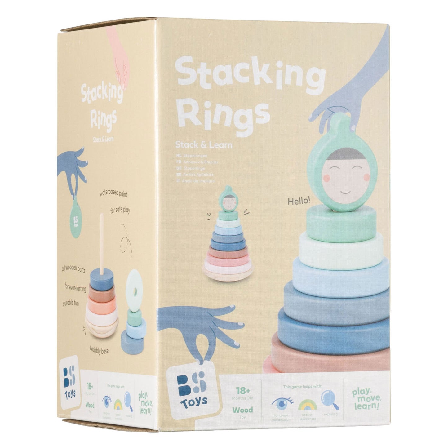 Bs Toys Stapelringe aus Holz