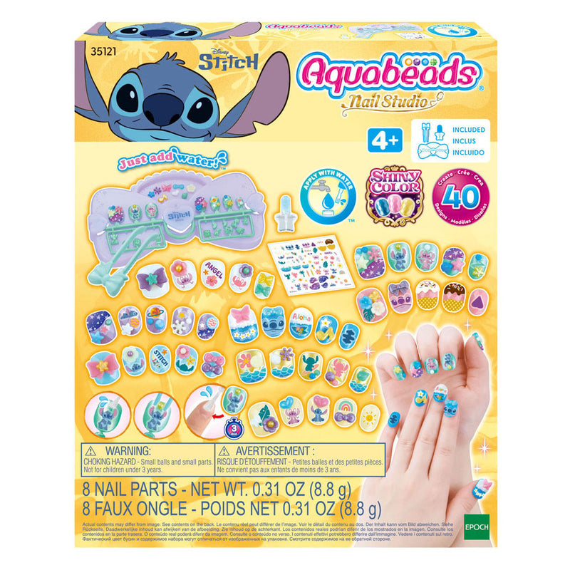 Aquabeads Stitch Nail Studio Designer-Set – Kindernägel – mit Wasser kleben