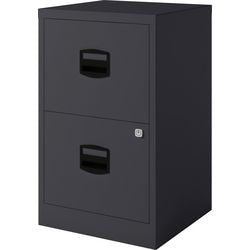 Hängeregistraturkommode Bisley pfa2zw 2 Schubladen schwarz