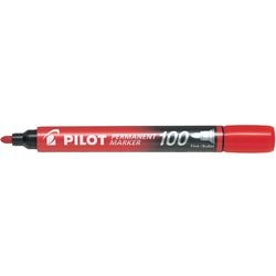 Permanentmarker Pilot 100 1mm Rundspitze rot