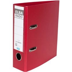 Ordner Elba Rado Plast rot A5 500 Blatt Karton PVC