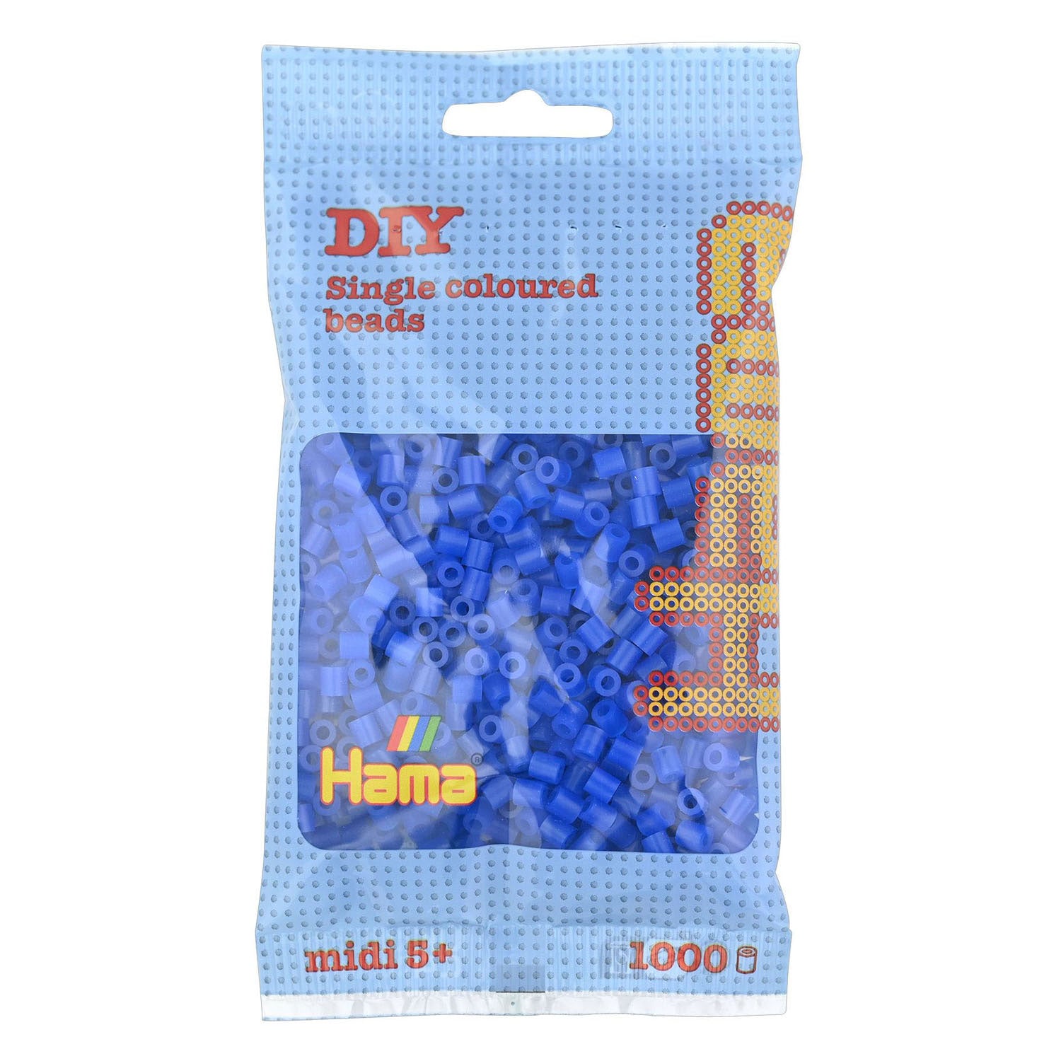 Hama -Eisenperlen 1000 Stück Blau Neon