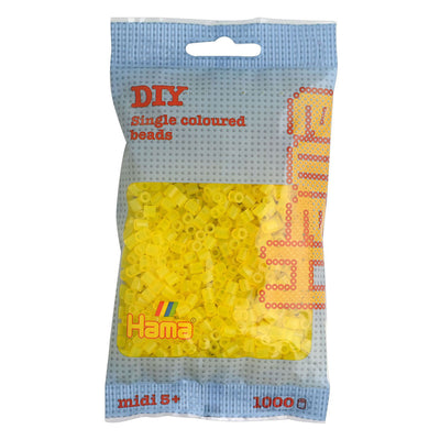 Hama -Eisenperlen gelbe transparent (014), 1000st.