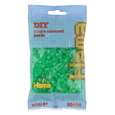 Hama -Eisenperlen 1000 Stücke grün transparent