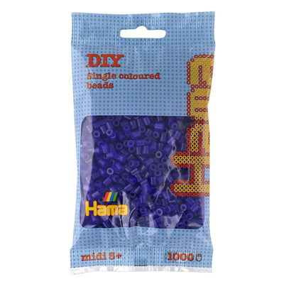 Hama -Eisenperlen 1000 Stück lila transparent