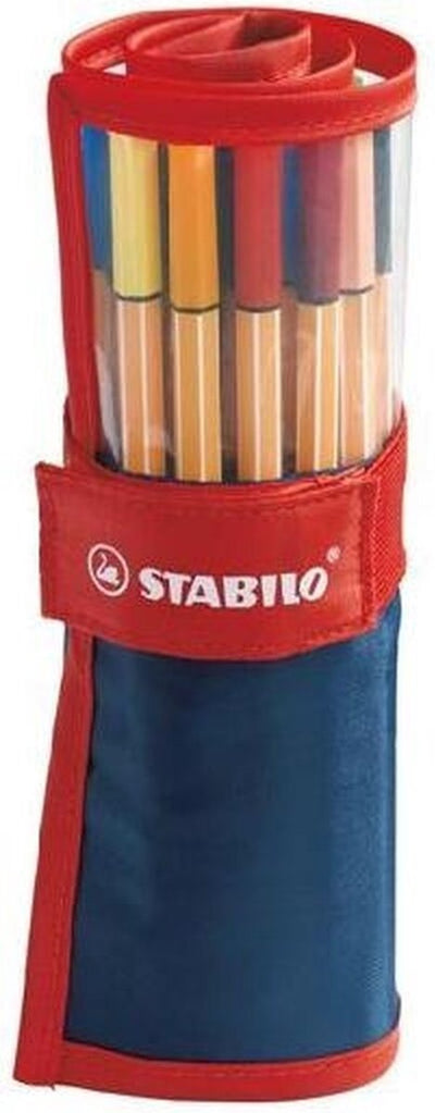 Stabilo point 88 – Premium Fineliner 0,4 mm – Rollenset – mit 25 verschiedenen Farben