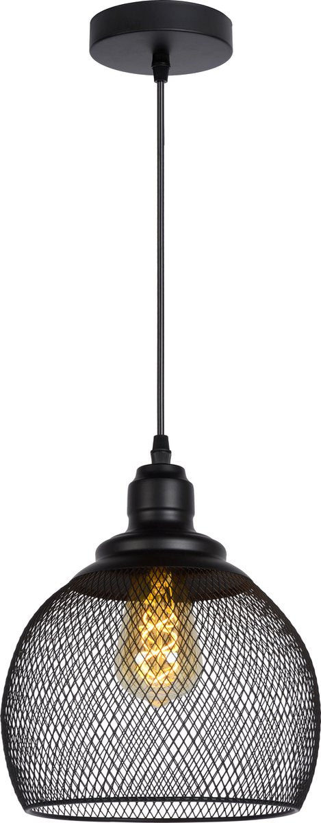 Lucide Mesh - Hängelampe - ø 22 cm - 1xe27 - schwarz