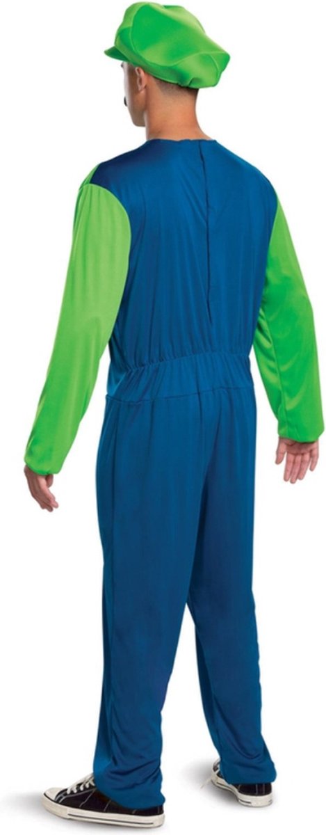 Disguise Nintendo Super Mario Brothers Luigi Classic Kostüm – M – Blau Grün