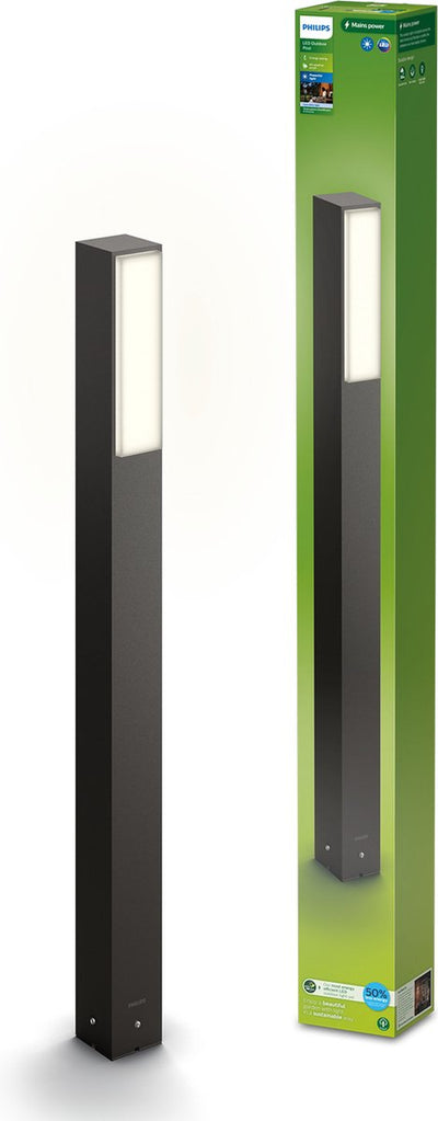 Philips LED Philips Stratosphere Gartenmast – ultraeffizient – Anthrazit – 3,8 W