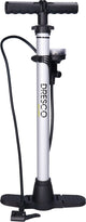 Dresco Fahrradpumpe Manometer 52 cm Dunlop, Presta, Schrader Valiel Silber
