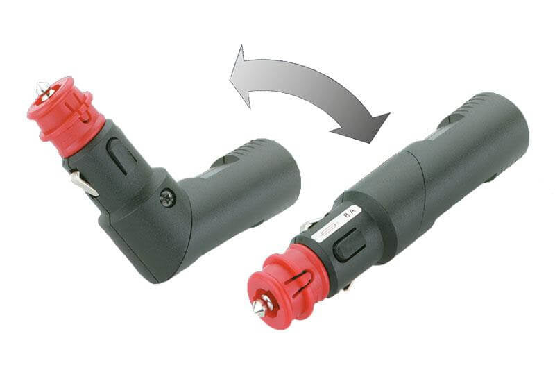 12-Volt-Stecker mit einstellbarem Winkel