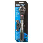 Beto-Stoßpumpe und Minipumpe 2-in-1 schwarzes Silber - afbeelding 2