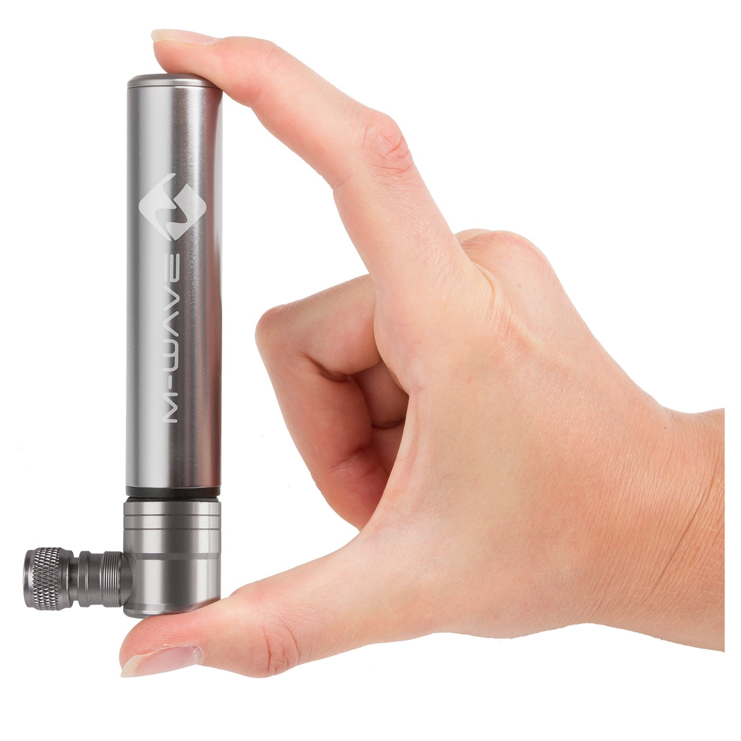M-Wave Mini Pump Air Midget Silber