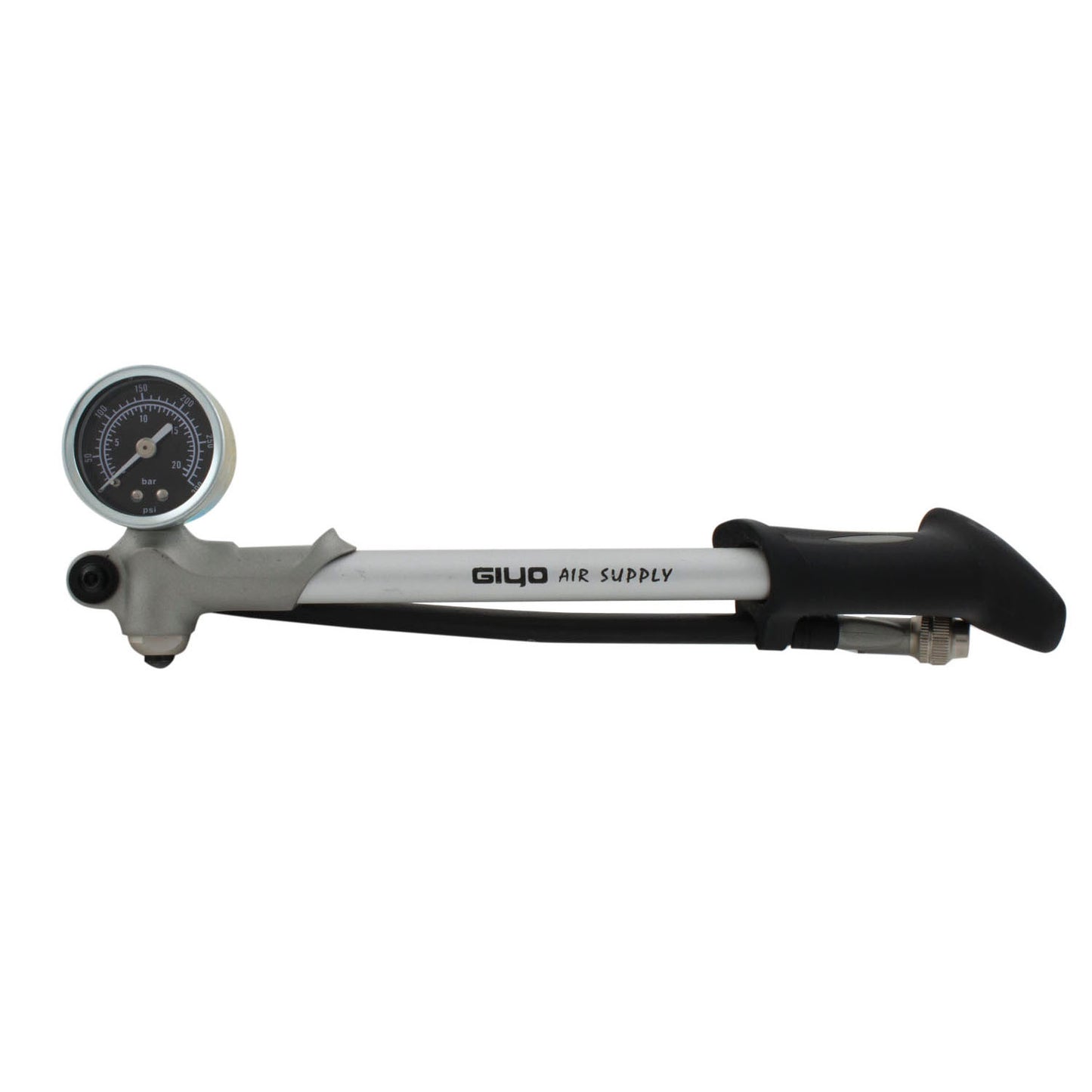 Giyo Federungspumpe mit Manometer 21 bar
