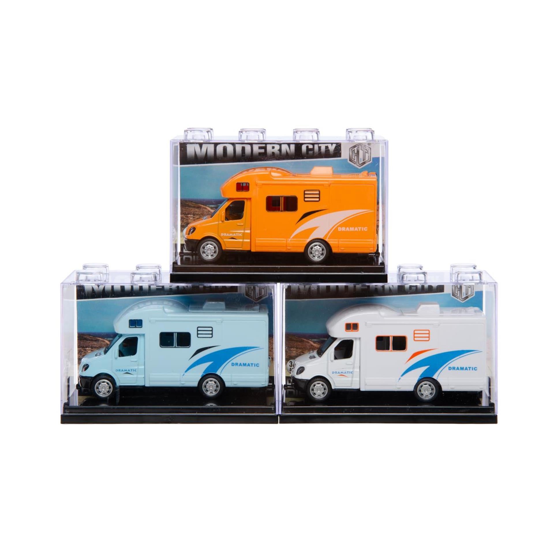 Druckguss-Wohnmobil 10x4x5cm stapelbar