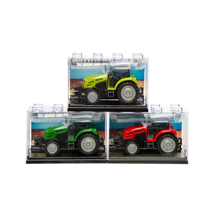 Druckguss-Traktor 10x4x6cm stapelbar