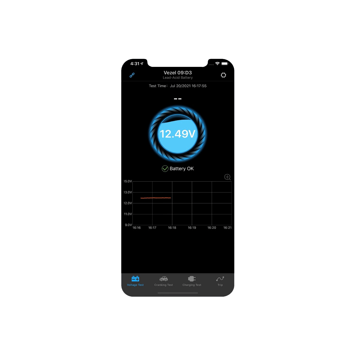 Batteriemonitor Bluetooth-Batteriekapazitätsmesser