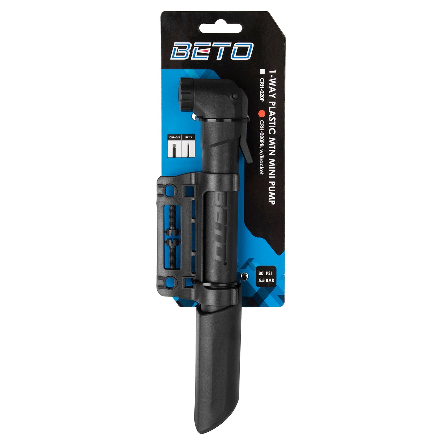 Beto One Way Handpumpe DV-SV-AV 5.5 bar 80 psi auf der Karte