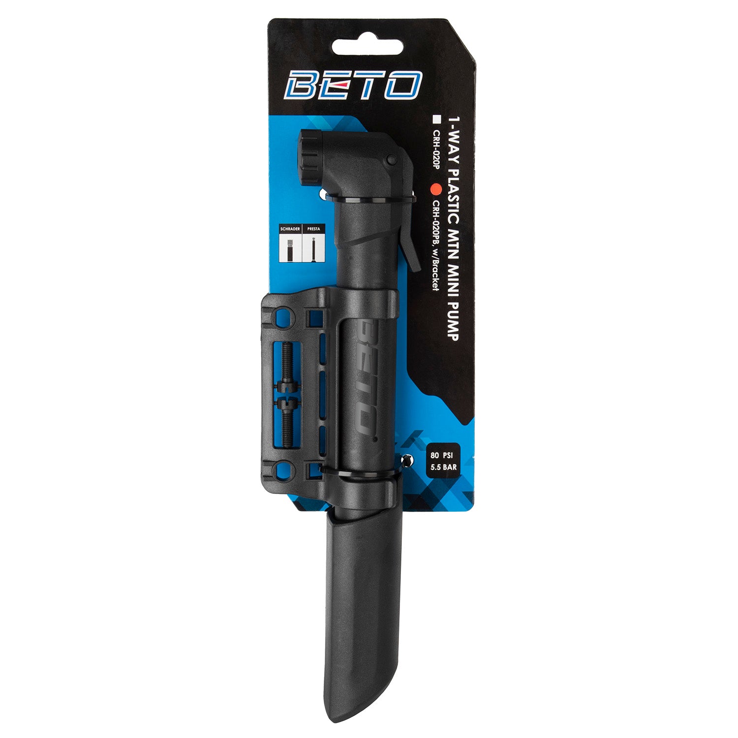 Beto One Way Handpumpe DV-SV-AV 5.5 bar 80 psi auf der Karte