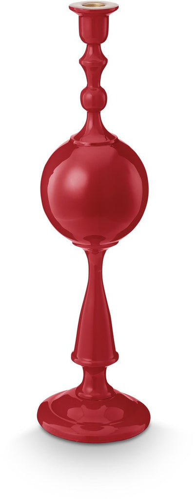 Pip Studio Kerzenhalter Kugel – Kerzenhalter aus Metall – Dunkelrot – 44 cm