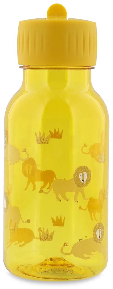 Trixie Trinkflasche mit Aufdruck – lebhafter Löwe – Tritan™-Wasserflasche für Kinder – 350 ml – auslaufsichere Flasche