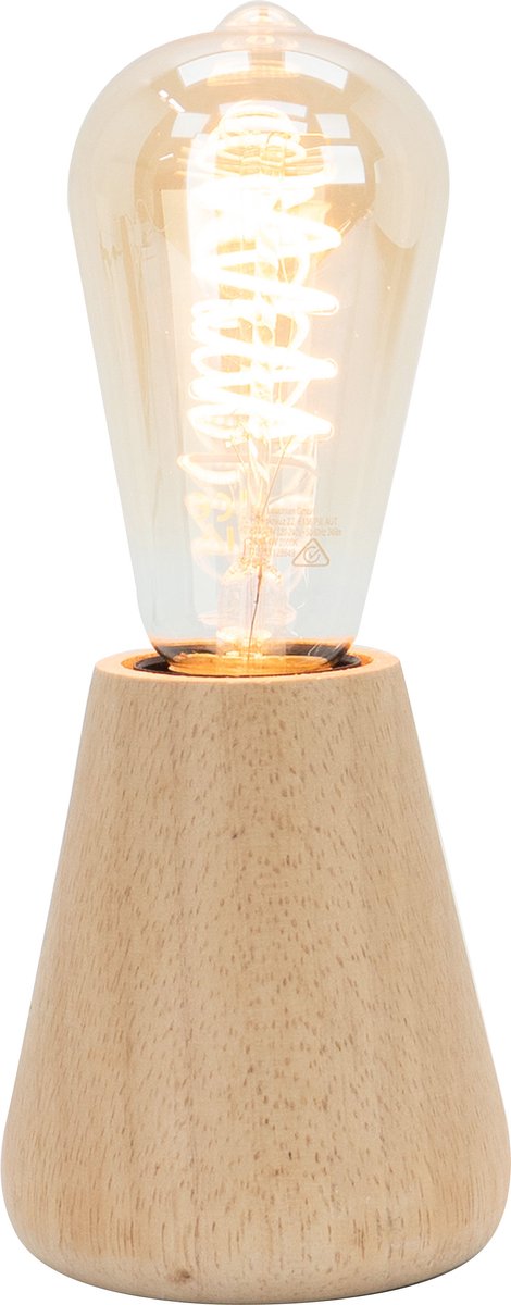 Eglo Asby Tischlampe – E27 – 10 cm – hellbraun – Holz