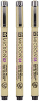 Sakura Pigma Micron Endui 3 Fineliners Schwarz 02-04-08
