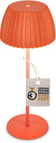 B.k.licht Briloner Champ – wiederaufladbare Tischleuchte – kabellose Lampe – Touch-dimmbar – für drinnen und draußen – Gewinner des Deutschen Designpreises 2025 – Orange – ø14,5 x 36,5 cm