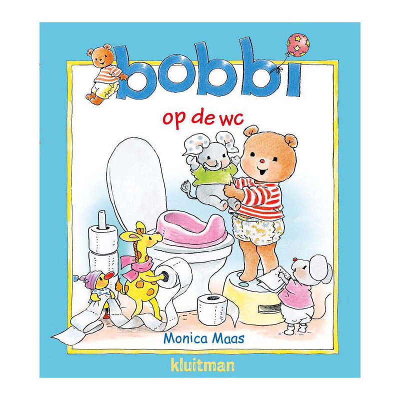 Kluitman Bobbi auf der Toilette