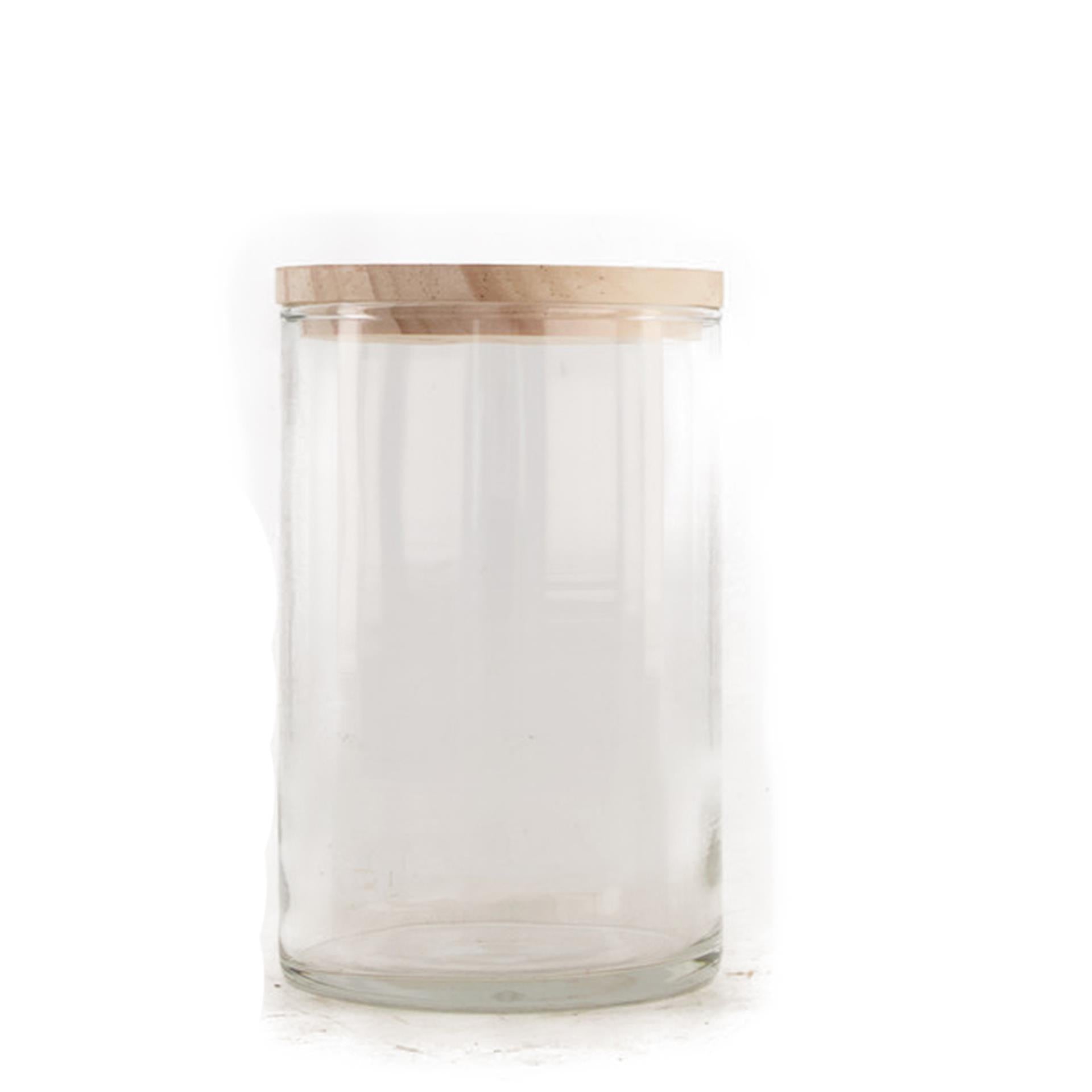 Dijk Natural Collections Vase aus Glas ø10x15,8cm mit Arrangierdeckel