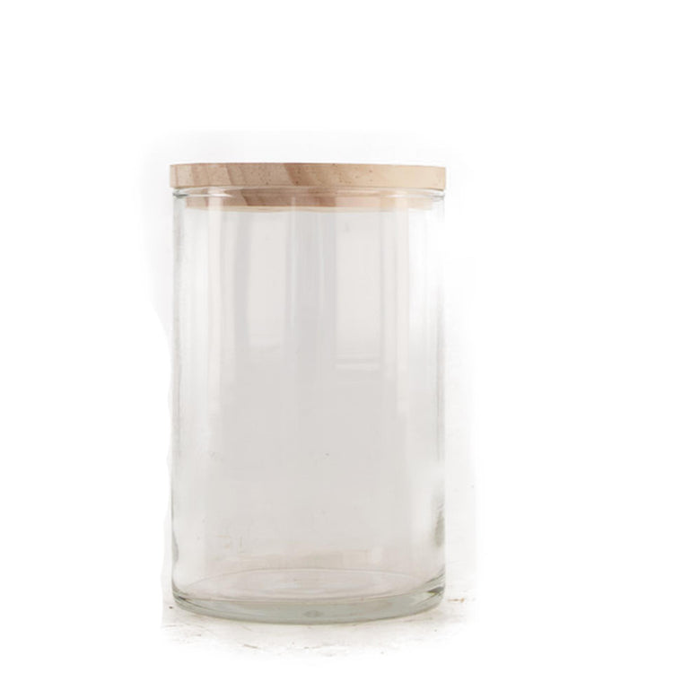 Dijk Natural Collections Vase aus Glas ø10x15,8cm mit Arrangierdeckel