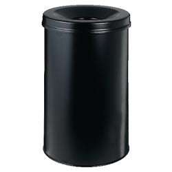 Abfallbehälter Atlanta 49,2x31,5cm 30,9Liter Feuerlöscherdeckel schwarz