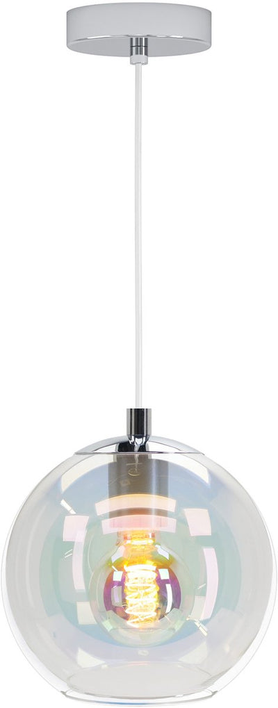 Eglo Ariscani 2 Hängelampe – E27 – ø 20 cm – chromfarbenes Glas