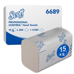 Handtücher Scott Performance Airflex 274 Blatt 1-lagig weiß Packung 15 Stück