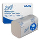 Handtücher Scott Performance Airflex 274 Blatt 1-lagig weiß Packung 15 Stück