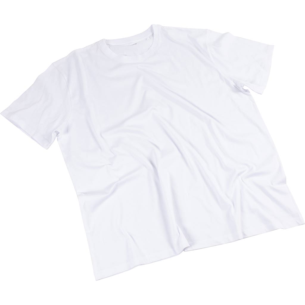 Creativ Firmen-T-Shirts, B: 60 cm, Größe XX-Large, Rundhalsausschnitt, 145 g, weiß, 1 Stück