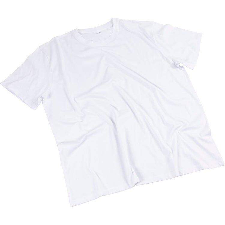 Creativ Firmen-T-Shirts, B: 60 cm, Größe XX-Large, Rundhalsausschnitt, 145 g, weiß, 1 Stück