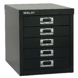 Kommode Bisley 5 Schubladen A4 schwarz
