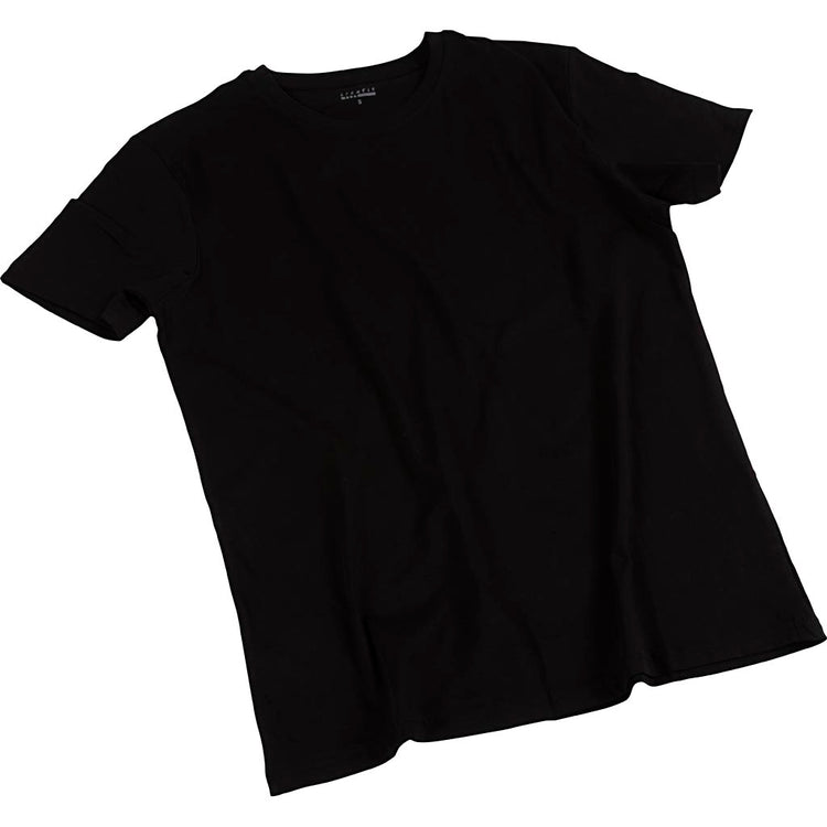 Creativ Firmen-T-Shirts, B: 48 cm, Größe Small, Rundhalsausschnitt, 145 g, Schwarz, 1 Stück