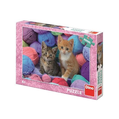 Puzzle süße Kätzchen zwischen den Wolle 300 xl Stücke