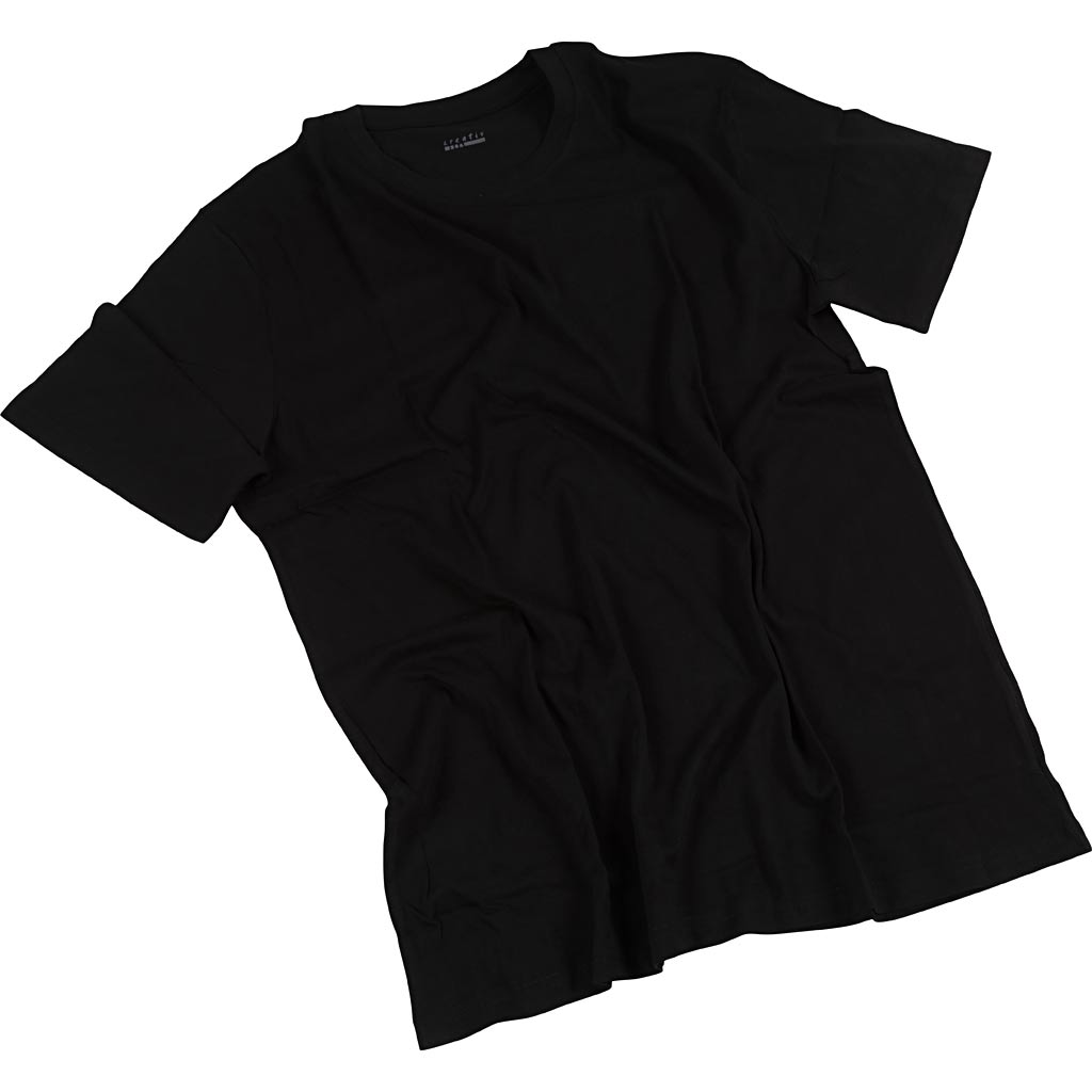 Creativ Firmen-T-Shirts, B: 60 cm, Größe XX-Large, Rundhalsausschnitt, 145 g, schwarz, 1 Stück